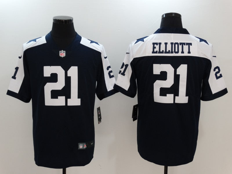 Men's Dallas Cowboys Ezekiel Elliott Jersey Navy