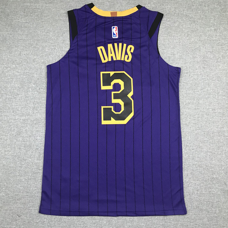 Men's Los Angeles Lakers Anthony Davis Purple NBA Swingman Jersey