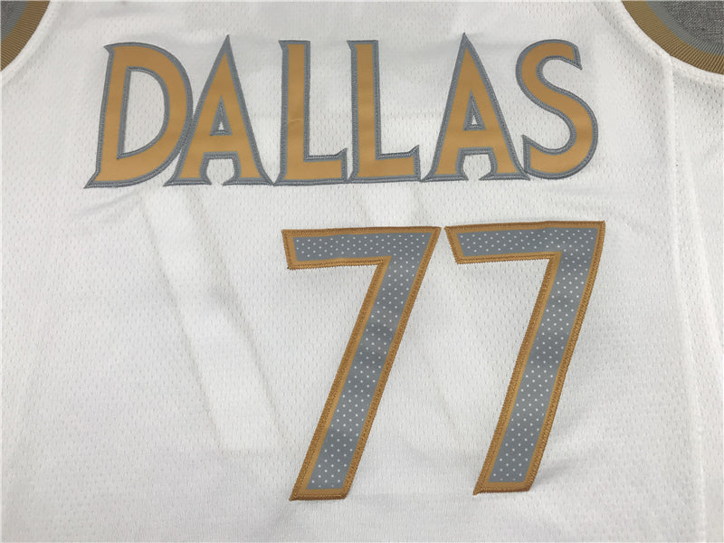 Men's Dallas Mavericks Luka Doncic White 2020/21 Swingman Jersey - City Edition