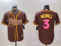 Men's San Diego Padres Jackson Merrill Brown Player Jersey