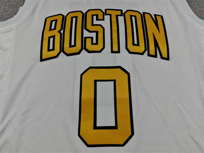 Men's Boston Celtics Jayson Tatum White 2025/26 Swingman Jersey - City Edition