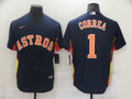 Men's Houston Astros Carlos Correa Navy Alternate Replica Player Name Jersey