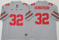 Men's Ohio State Buckeyes Treveyon Henderson Gray Game Jersey