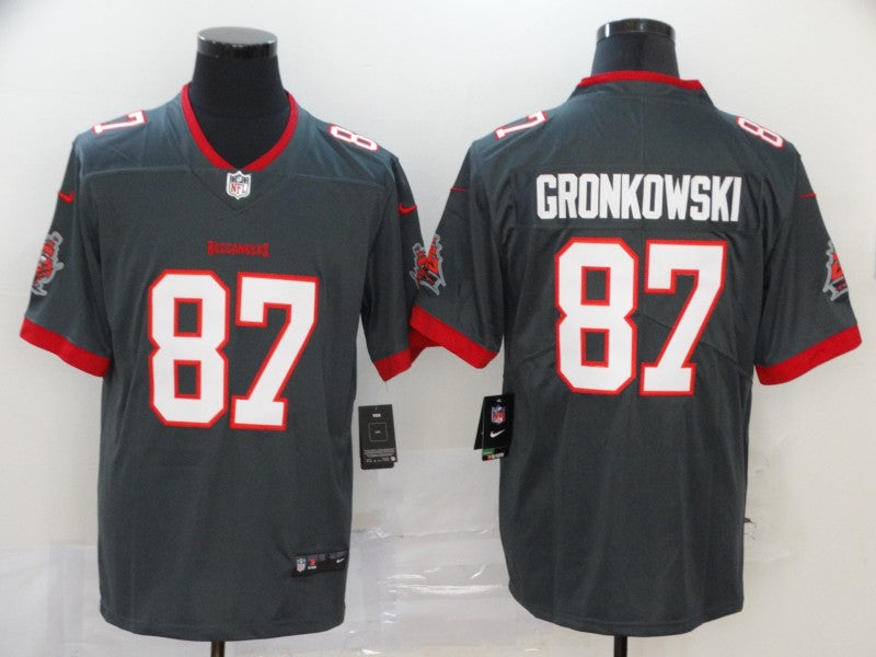 Men's Tampa Bay Buccaneers Rob Gronkowski Gray Vapor Limited Jersey