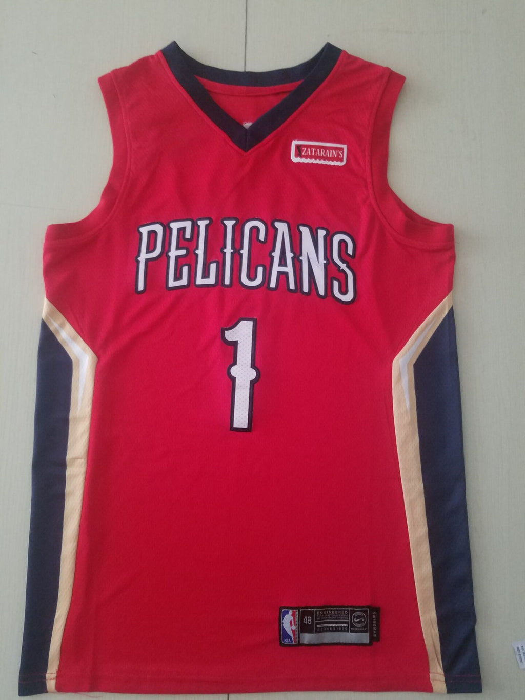 Men's New Orleans Pelicans Zion Williamson NBA Red Swingman Jersey