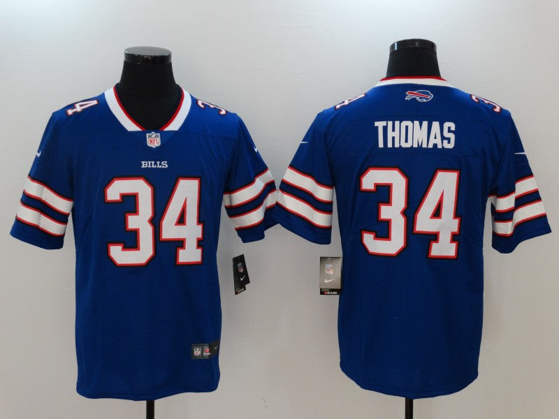Men's Buffalo Bills Thurman Thomas Blue Game Player Jersey