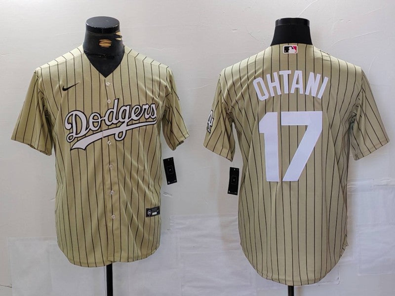 Men's Los Angeles Dodgers Shohei Ohtani Gold Replica Player Jersey
