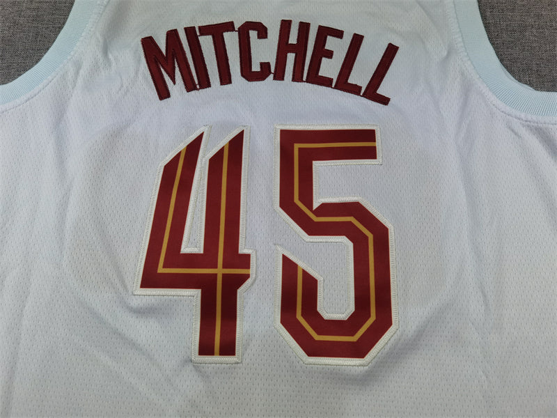Men's Cleveland Cavaliers Donovan Mitchell White Swingman Jersey - Association Edition