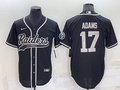 Men's Las Vegas Raiders Davante Adams Black Game Jersey Joint Edition