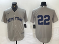 Men's New York Yankees Juan Soto Gray Limited Game Name Jersey