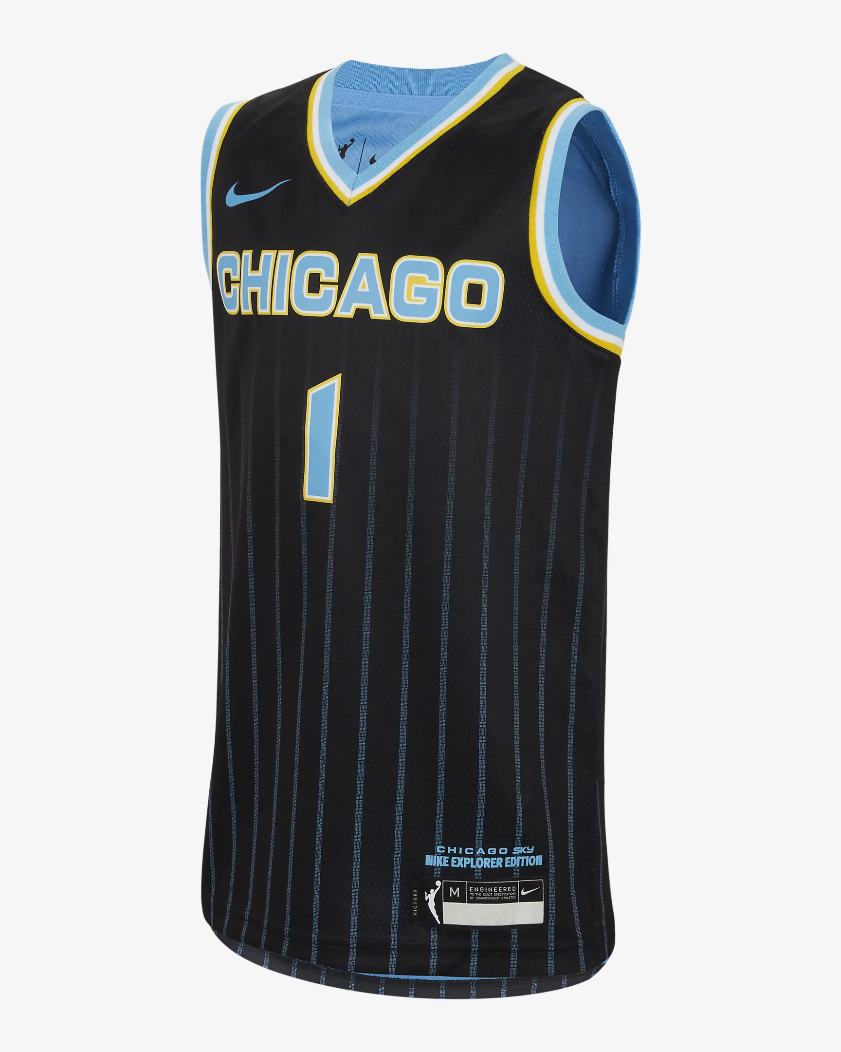 Men's Chicago Sky Diamond DeShields Black Player Jersey