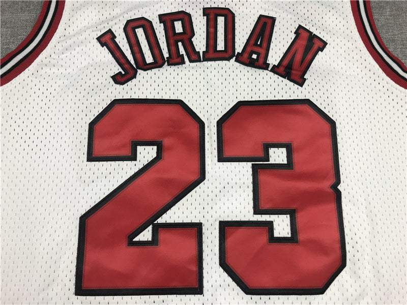 Men's Chicago Bulls Michael Jordan White 1998 All Star Hardwood Classics Authentic Jersey