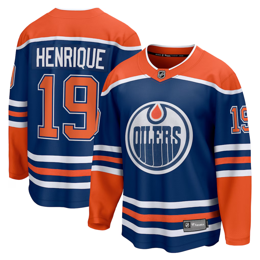 Men's Edmonton Oilers Adam Henrique Fanatics Royal Home Breakaway Jersey