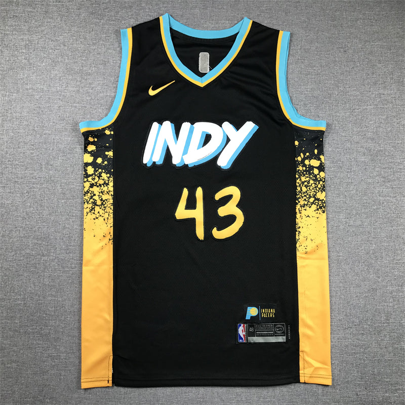 Men's Indiana Pacers Pascal Siakam Black 2023/24 Swingman Jersey - City Edition
