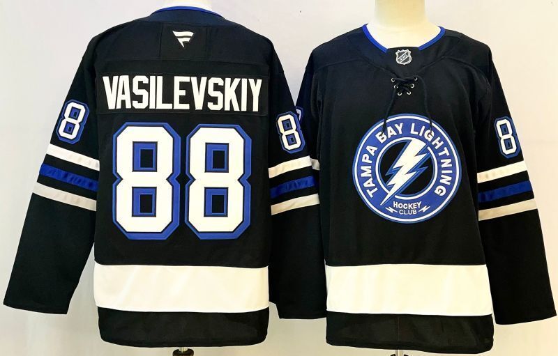 Men's Tampa Bay Lightning Andrei Vasilevskiy Fanatics Navy Player Jersey