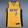 Men's Miami Heat Dwyane Wade Gold 2020/21 Swingman Player Jersey