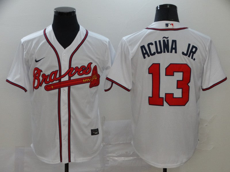 New Men's Atlanta Braves Ronald Acuna Jr. Jersey White