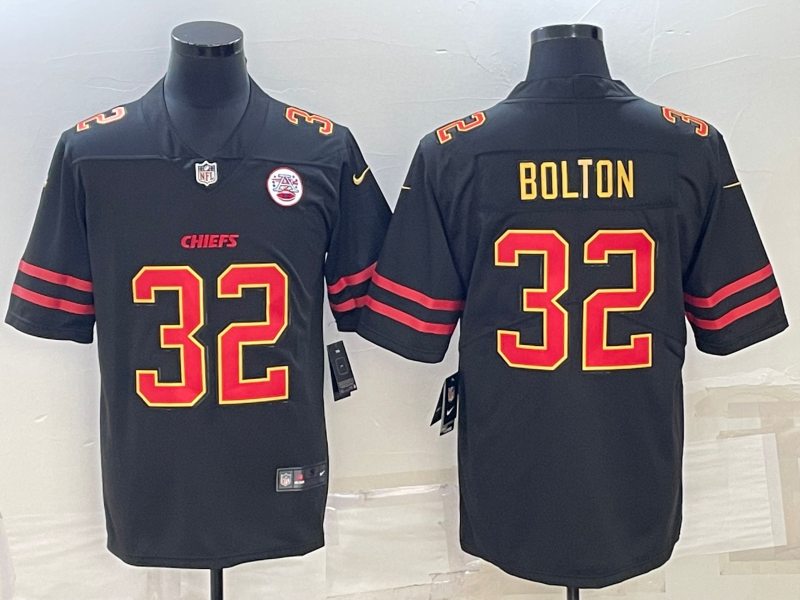 Men's Kansas City Chiefs Nick Bolton Black Player Jersey