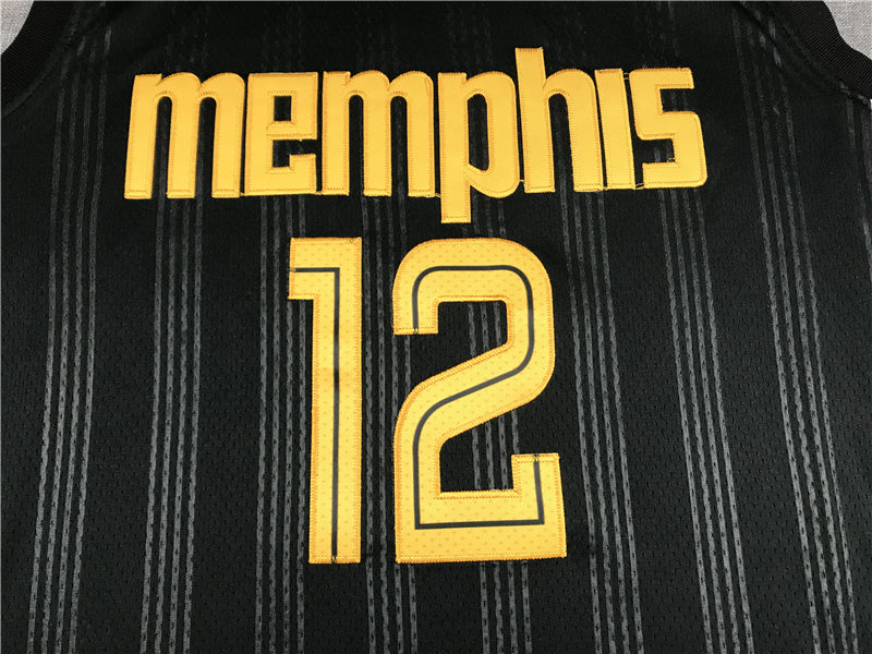 Men's Memphis Grizzlies Ja Morant Black 2020/21 Swingman Jersey - City Edition