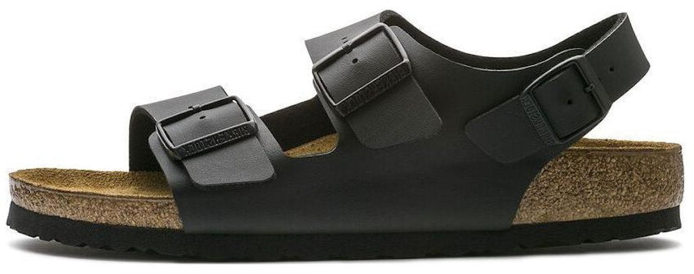 Birkenstock Milano Birko-Flor 0034793 Narrow Fit Black Slide Sandals