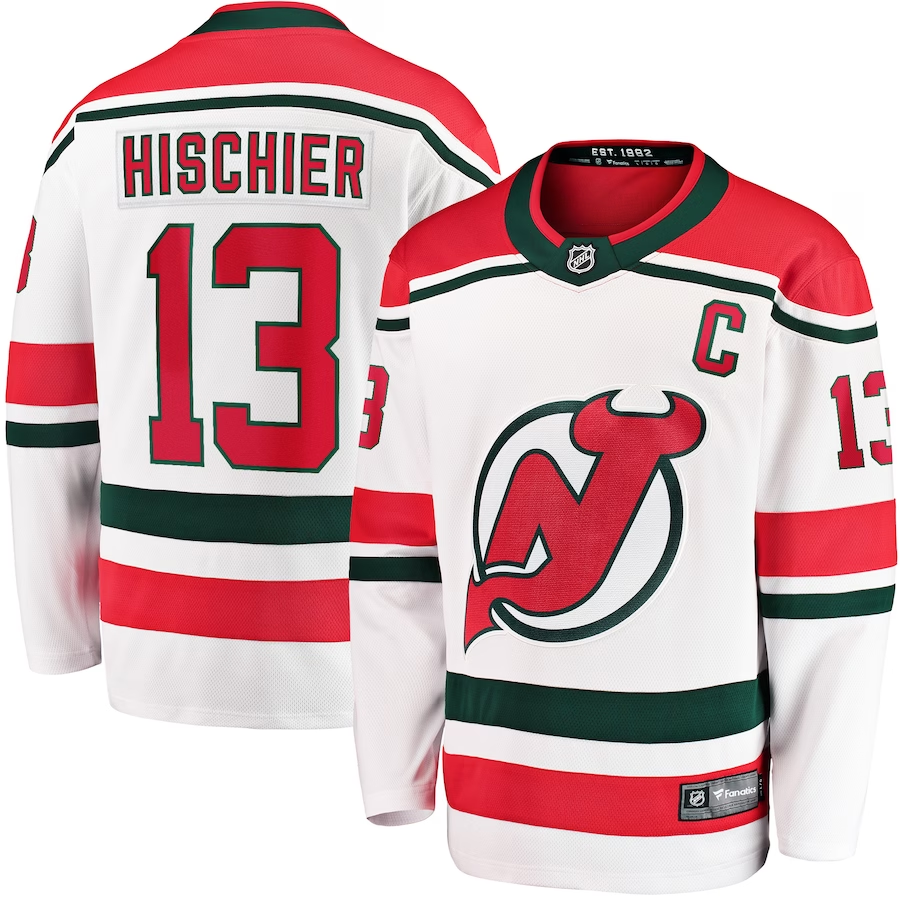 Men's New Jersey Devils Nico Hischier White Player Jersey