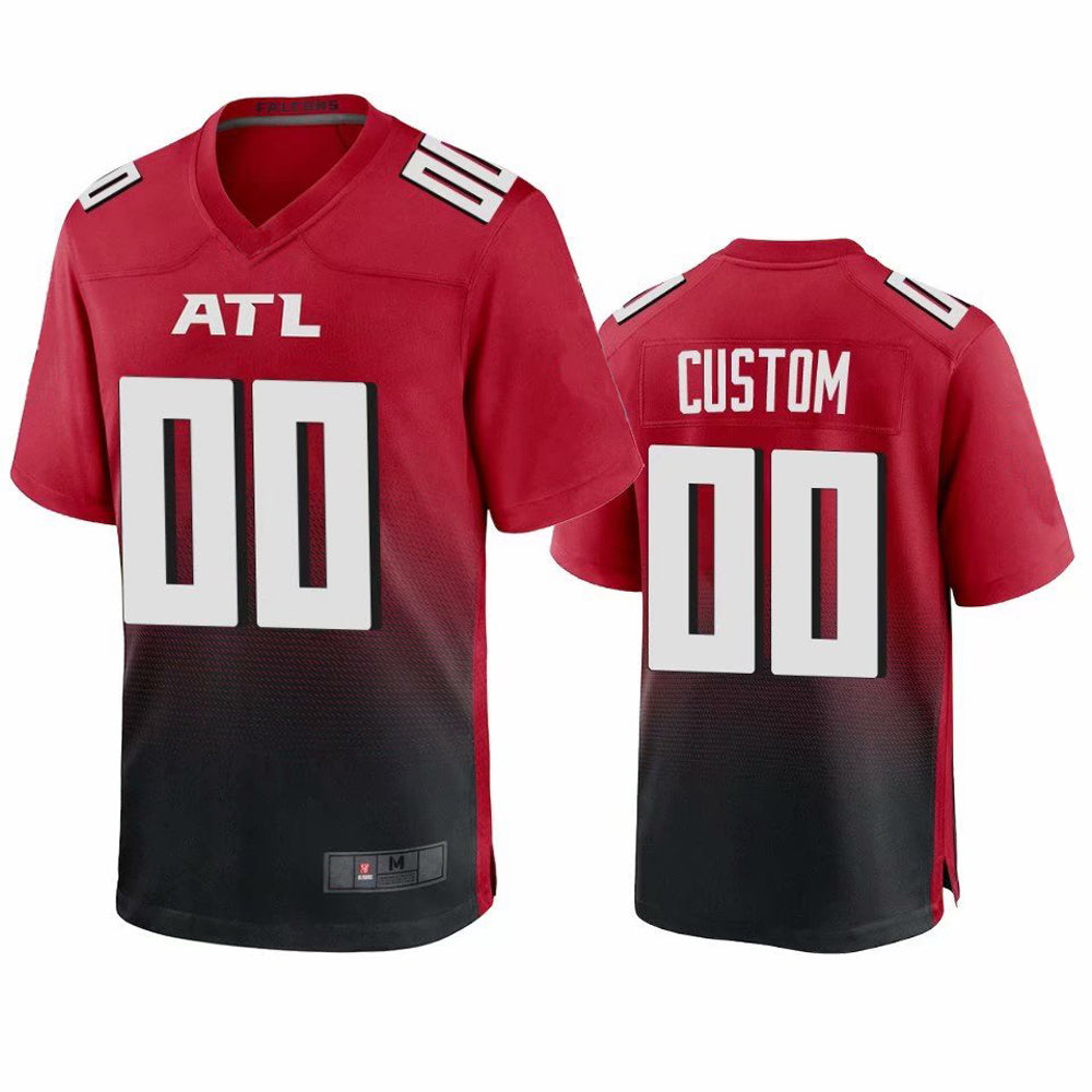 Men's Atlanta Falcons Red Alternate Custom Game Jersey