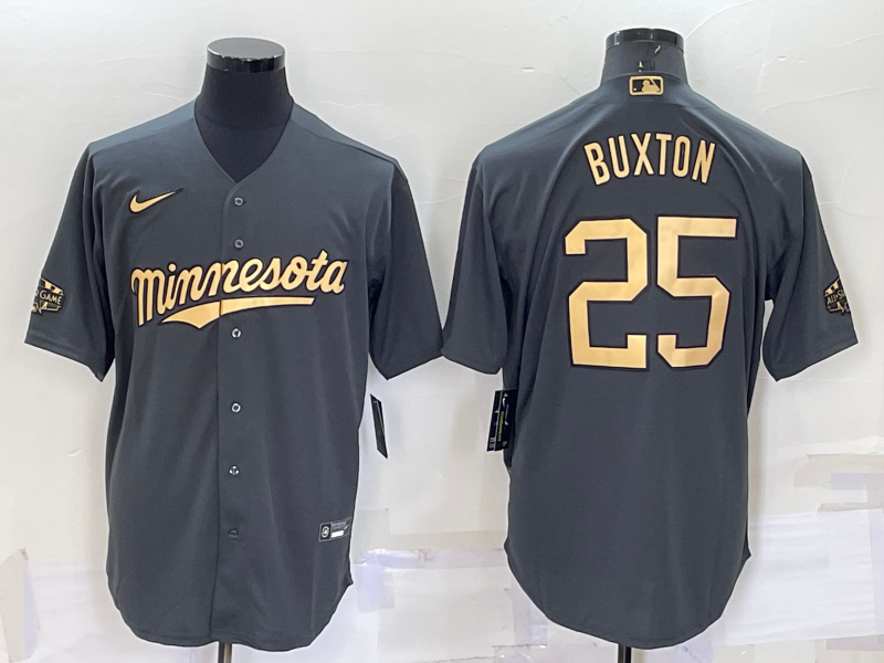 Men's Minnesota Twins Byron Buxton Gray Replica Player Jersey