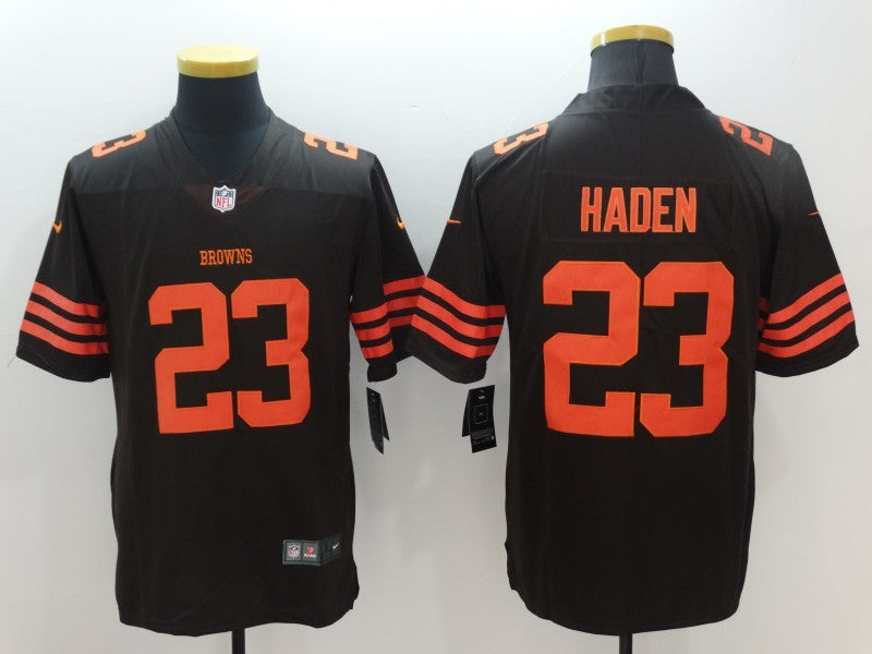 Men's Cleveland Browns Joe Haden Brown Game Player Jersey