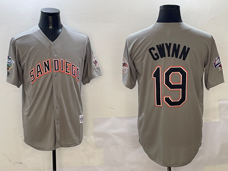 Men's San Diego Padres Tony Gwynn Gray Limited Player Jersey