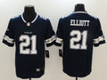 Men's Dallas Cowboys Ezekiel Elliott Navy Game Player Jersey