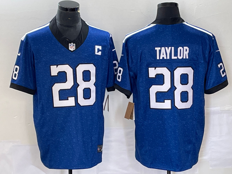 Men's Indianapolis Colts Jonathan Taylor Blue Vapor F.U.S.E. Limited Jersey