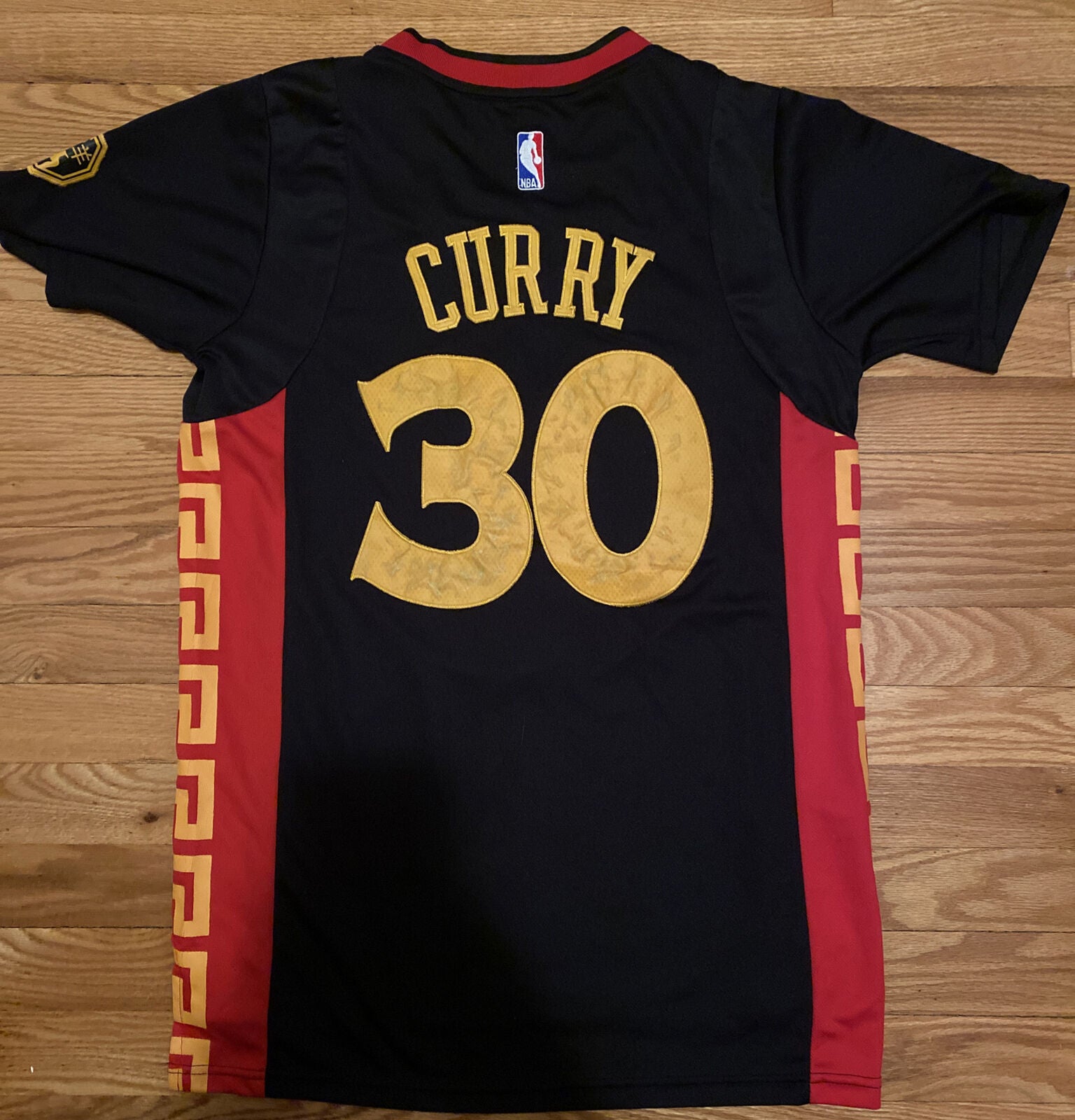 Men's Golden State Warriors Stephen Curry Chinese New Year Jersey