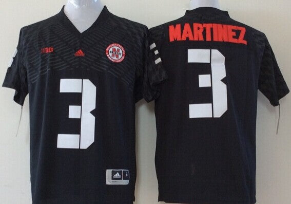 Men's Nebraska Huskers Taylor Martinez Black Player Game Jersey