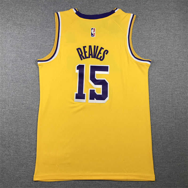 Men's Los Angeles Lakers Austin Reaves Gold 2022/23 Swingman Jersey - Icon Edition