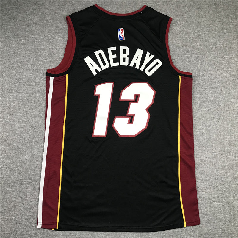 Men's Miami Heat Bam Adebayo Black 2022/23 Fast Break Replica Jersey - Icon Edition