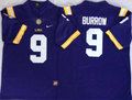 Men's LSU Tigers Joe Burrow Purple Player Game Jersey