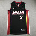 Men's Miami Heat Dwyane Wade Black 2022/23 Swingman Jersey - Icon Edition