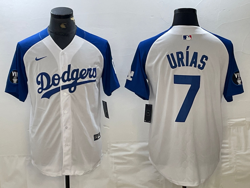 Men's Los Angeles Dodgers Julio Urias White Limited Jersey