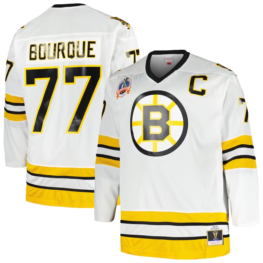 Men's Boston Bruins Ray Bourque White Replica Player Jersey