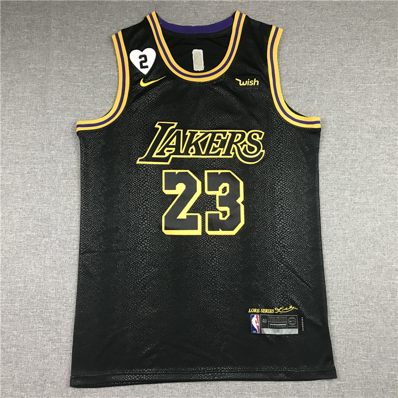 Men's Los Angeles Lakers Lebron James Final Path Jersey Stitched