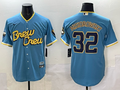 Men's Milwaukee Brewers Jacob Misiorowski Powder Blue City Connect Replica Player Jersey