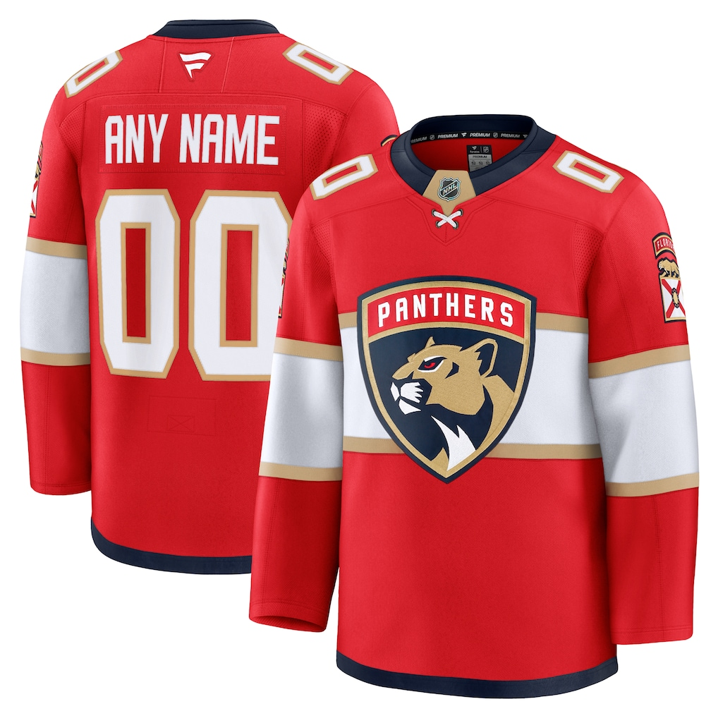 Men's Florida Panthers Fanatics Red Home Breakaway Custom Jersey