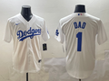 Men's Los Angeles Dodgers White Dad Replica Player Jersey