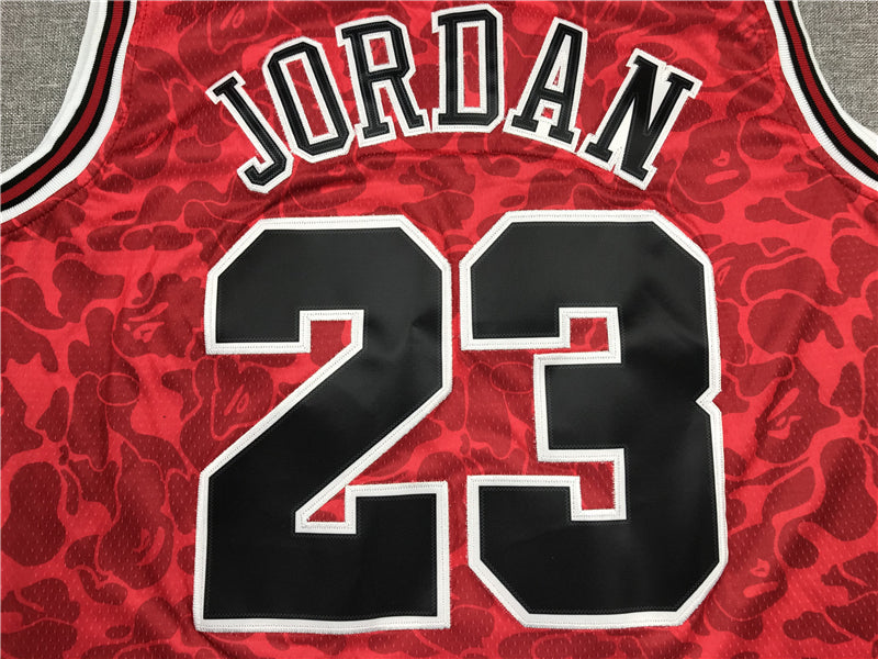 Men's Chicago Bulls Michael Jordan Red 1996-97 Hardwood Classics Authentic Jersey