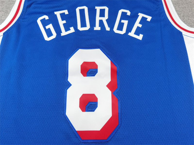 Men's Philadelphia 76ers Paul George Royal Swingman Jersey - Icon Edition