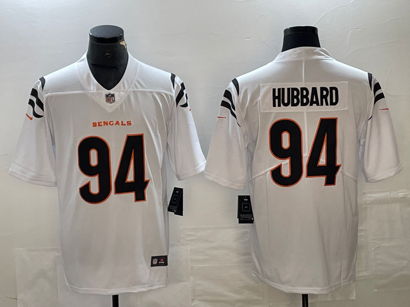 Men's Cincinnati Bengals Sam Hubbard White Game Player Jersey