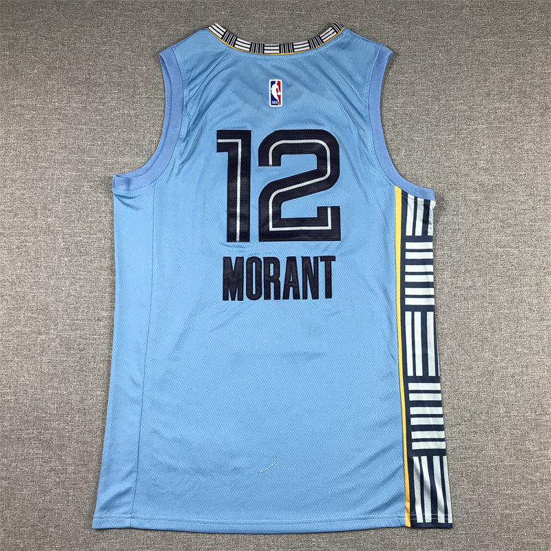 Men's Memphis Grizzlies Ja Morant Light Blue 2022/23 Statement Edition Swingman Jersey