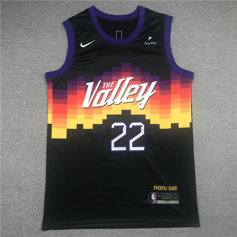 Men's Phoenix Suns DeAndre Ayton NBA Black Replica Jersey - City Edition