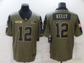 Men's Buffalo Bills Jim Kelly Brown Game Jersey
