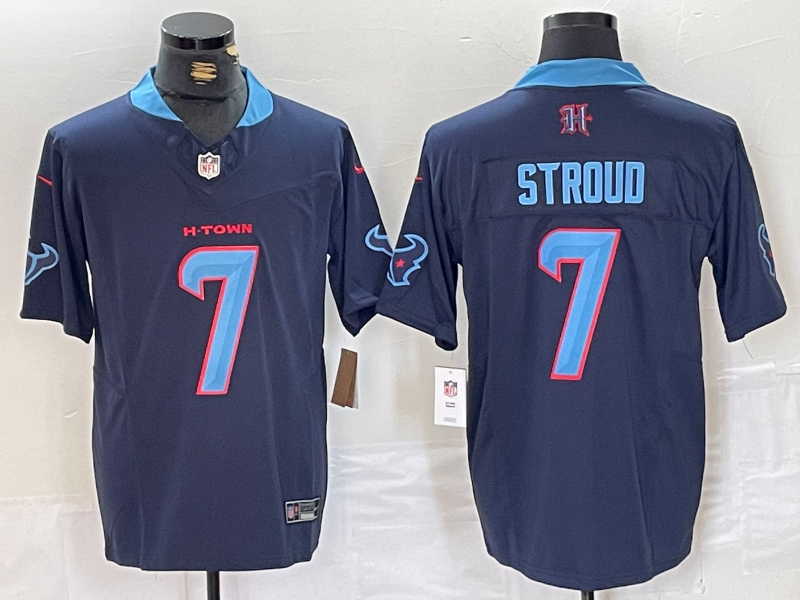 Men's Houston Texans C.J. Stroud Navy Vapor F.U.S.E. Limited Jersey
